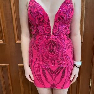 Brand new pink homecoming dress. Size 2